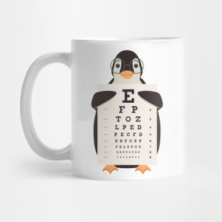 Penguin Eye Chart Mug